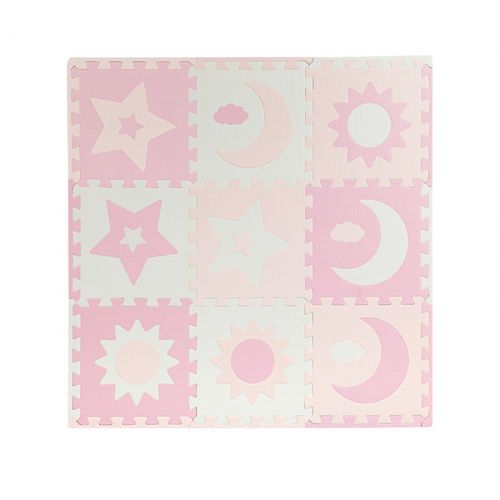 MoMi Podloga za igru Nebe Puzzle 90x90cm, Pink slika 2