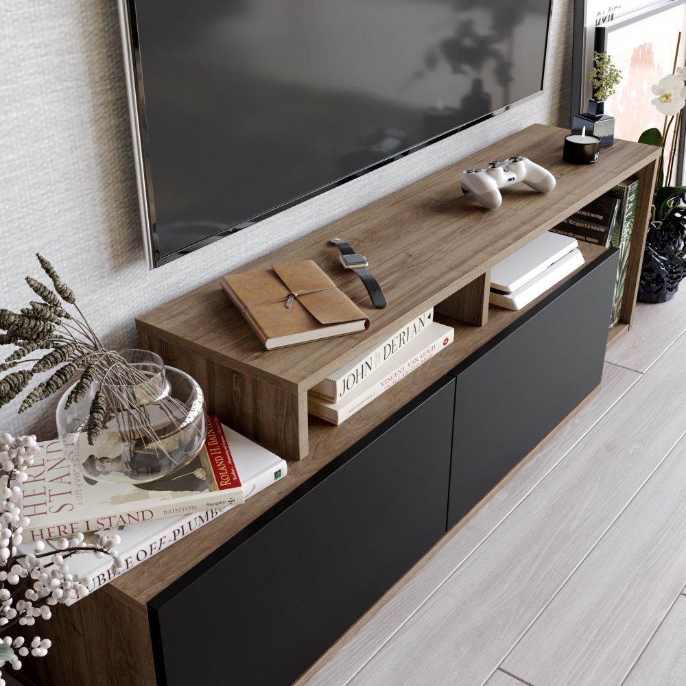 Nexera TV Stalak u Boji Oraha i Crnog Oraha slika 3