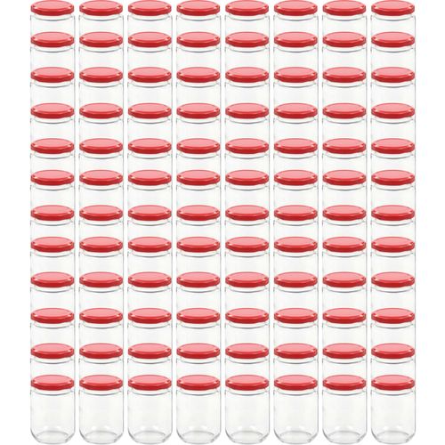 Staklenke za džem s crvenim poklopcima 96 kom 230 ml slika 19