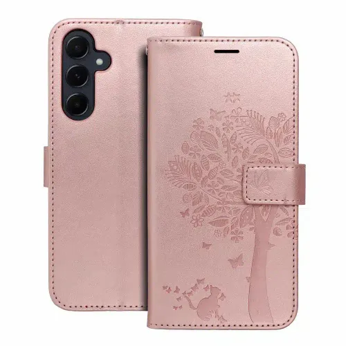 MEZZO Book case preklopna torbica za SAMSUNG GALAXY A55 5G tree rose gold slika 1