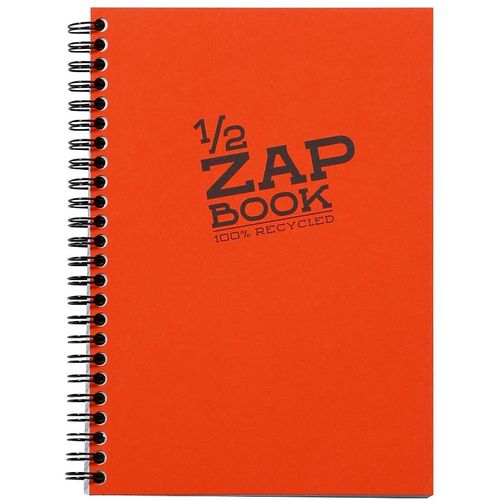 Clairefontaine Demi Zap book A5 80gr 80L, mix boja, spiralni uvez, 100% reciklirani papir slika 1