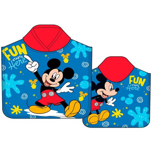 Disney Mickey microfibre poncho towel slika 1