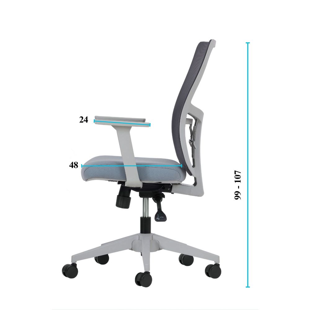 Set kancelarijskih stolica Lumbar 108 - siva boja (2 komada) slika 11