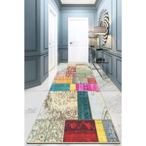 TANKA Staza Chaos Djt Multicolor Hodnik Tepih (80 x 300)