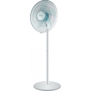 SOGO Ventilator samostojeći, 16", 40 cm, oscilacija, okrugla baza, 5 lopatica, 50 W, bijela boja