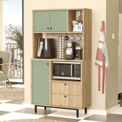 RE3-SY OakGreen Multi Purpose Cabinet slika 2