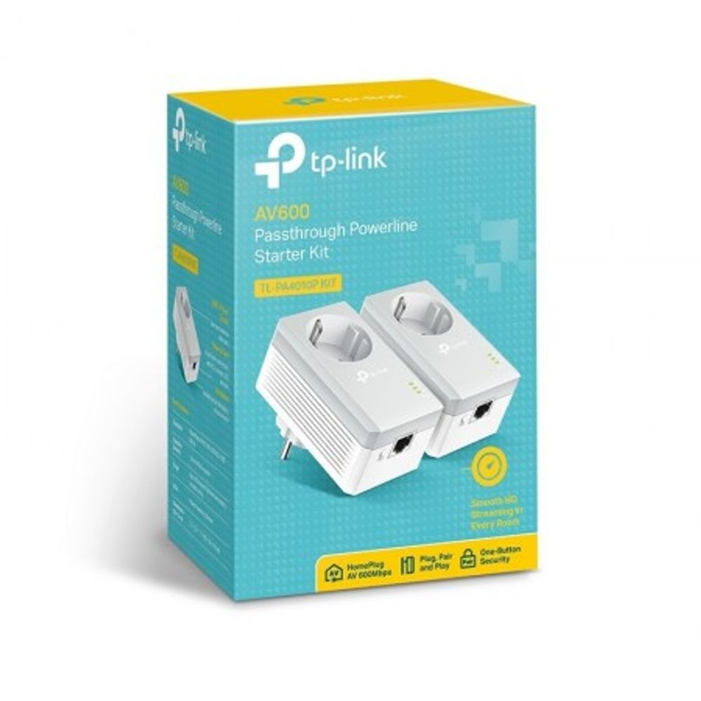 TP-Link TL-PA4010P KIT Powerline Adapter with AC Pass 600Mbps slika 2