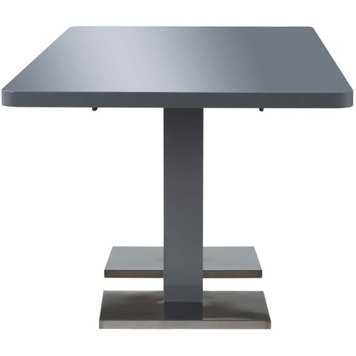 Produživi stol visokog sjaja sivi 180 x 90 x 76 cm MDF slika 3