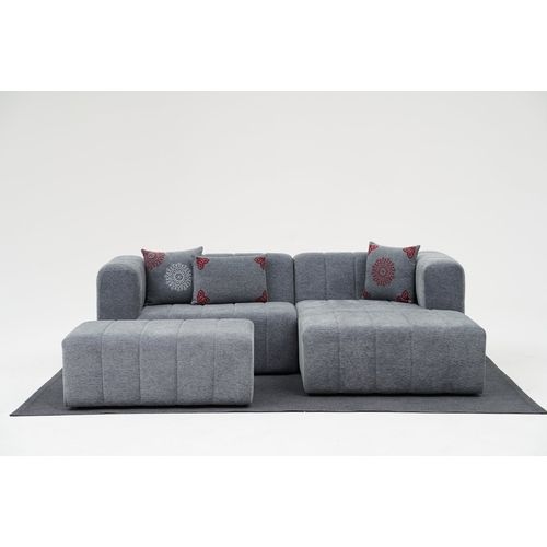 Beyza Mini Right - Grey Grey Corner Sofa slika 2