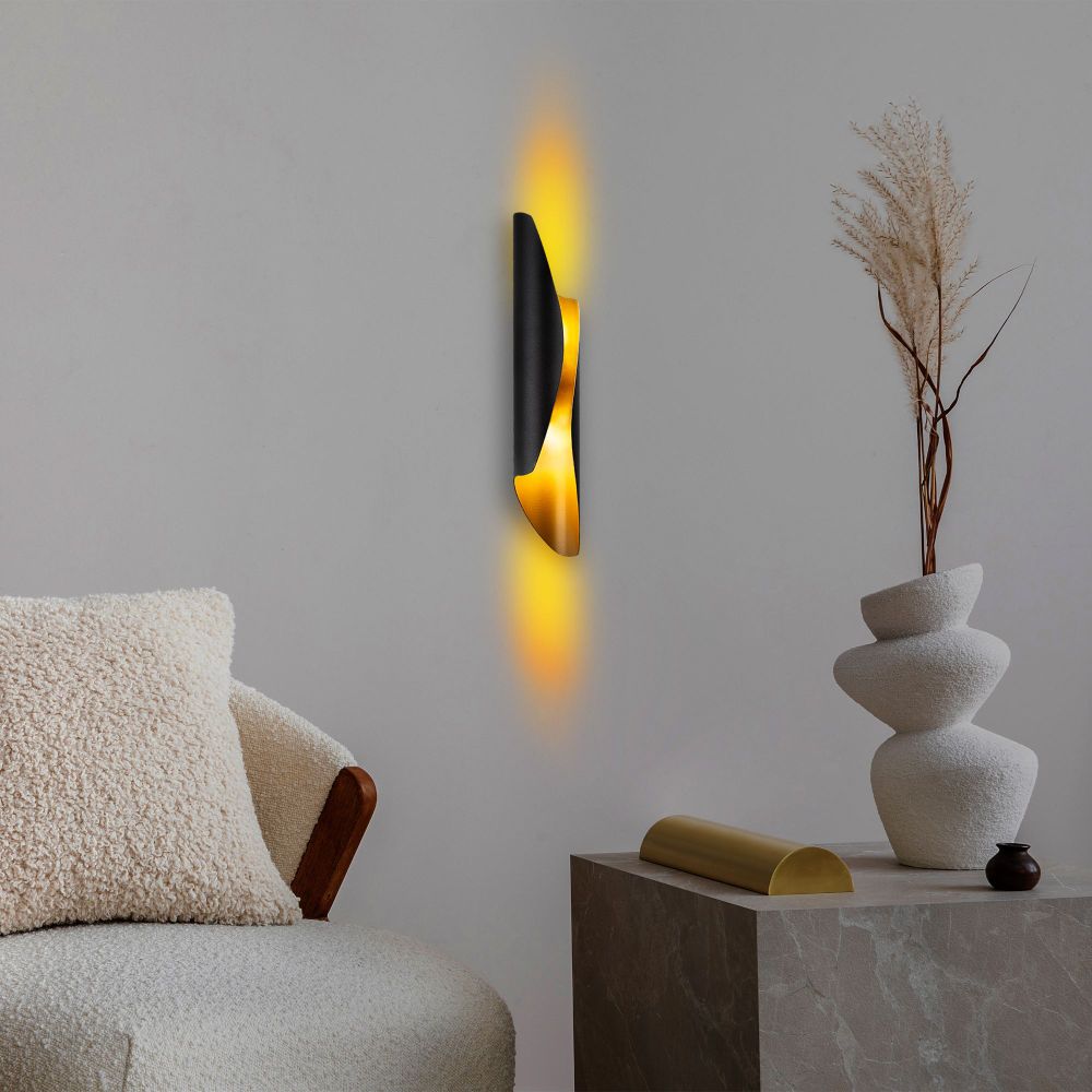 Zidna Lampa Flare - 15356, boje: Crna slika 2
