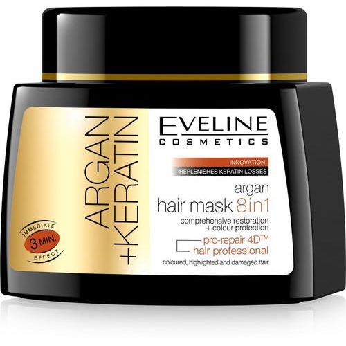 Eveline Maska za Kosu Argan+Keratin 8u1 300 ml slika 1