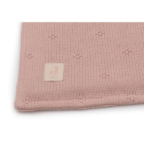 Jollein dekica prekrivač Cradle Cosy Knit 100x150 cm - Wild Rose/Velvet slika 4