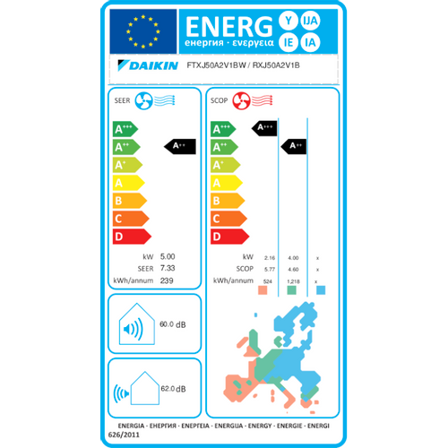 Daikin klima uređaj Emura crna boja 5,0kW - FTXJ50AB/RXJ50A slika 4