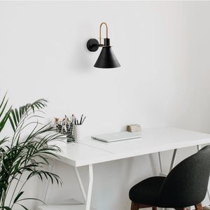 Zidna Lampa Arco - 15040, boje: Crna