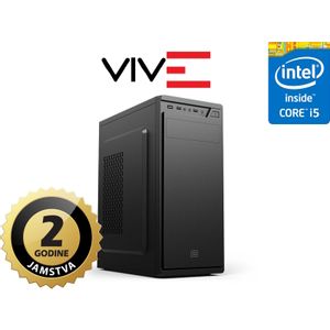 Računalo viv-E Office Master III, i5 10400F, GT710, 8GB, 480GB, DVDRW, crno