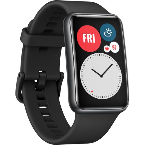 Huawei Watch Fit Graphite Black, Pametni sat (SmartWatch) - Black Silicone Strap slika 4