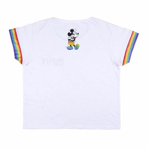 Ženska Majica Kratkih Rukava Disney Love Pride Bijela L slika 2