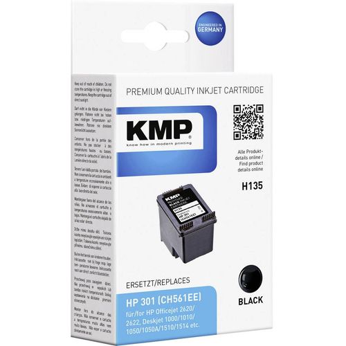 KMP Tinta zamijena HP 301 Kompatibilan Crn H135 1719,4801 slika 1
