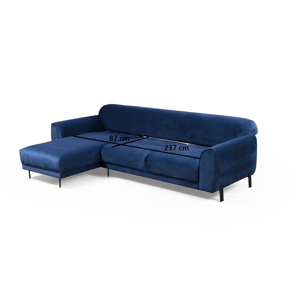 Image Corner Left (Chl-3R) - Tamnoplavi Ugaoni Sofa-Krevet slika 10