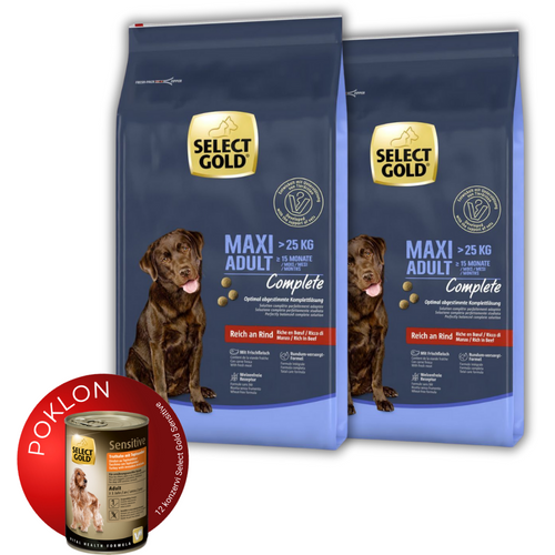 Select Gold DOG Maxi/Adult Complete govedina set dva džaka 2x12 kg slika 1