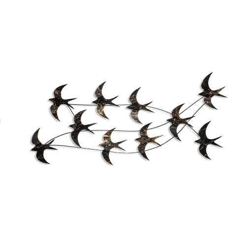 Wallity Metalna zidna dekoracija, Flock of Swallows 3 slika 6