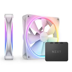 NZXT F140 RGB Duo Twin Pack 140mm ventilator beli (RF-D14DF-W1)