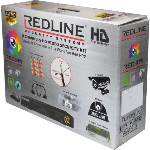 REDLINE Set za video nadzor, 8ch, 2.0Mpixel, Cloud - Gold CCTV 8 slika 1