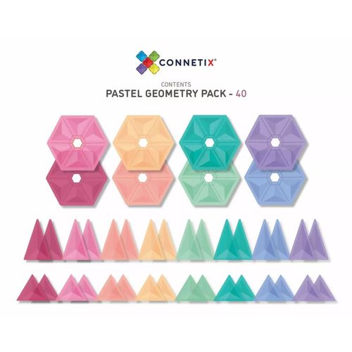 Connetix Magnetni konstruktor Pastel Geometry 40 delova slika 3