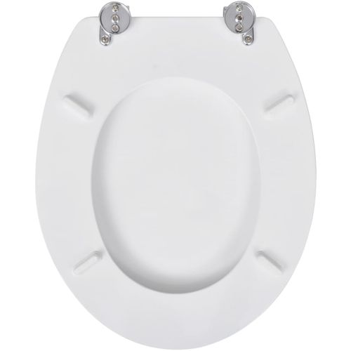 Toaletna daska 2 kom MDF bijela slika 10