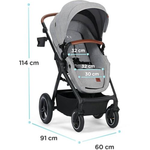 Kinderkraft Kolica B-Tour (Mink) Dark Grey 3U1 slika 12