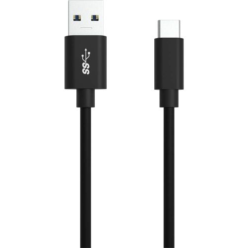 Ansmann USB kabel USB 3.2 gen. 1 (USB 3.0) USB-A utikač, USB-C® utikač 2.00 m crna aluminijski utikač, TPE plašt, utikač primjenjiv s obje strane 1700-0081 slika 1