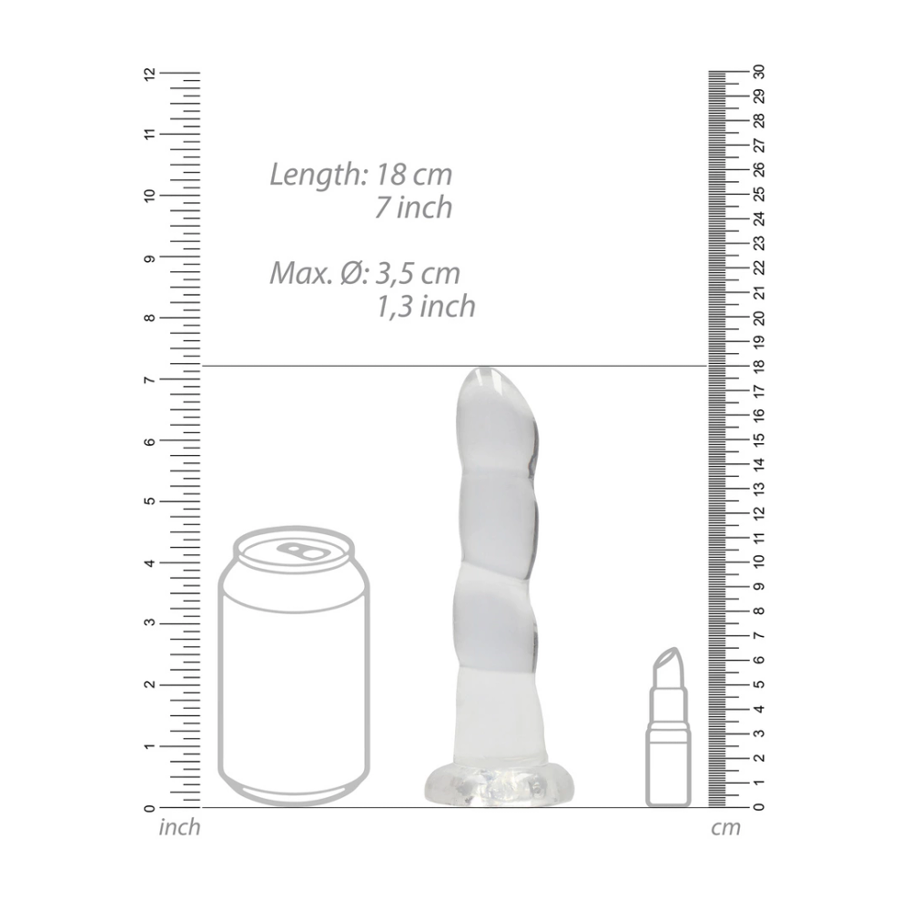 RealRock by Shots nerealistični dildo s vakuumskom čašicom - 7 / 17 cm slika 4
