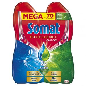 Somat Gel Excellence  2X630 ml 70 pranja, xxl