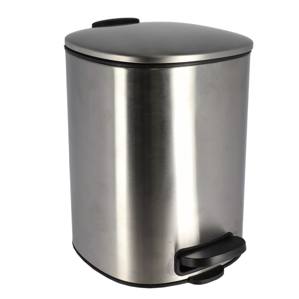 Tendance kanta za smeće na pedalu kvadratna 5l soft close metal, siva slika 1