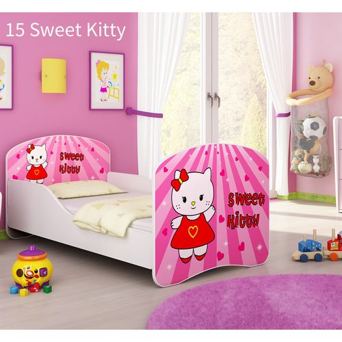 Dječji krevet ACMA s motivom 140x70 cm - 15 Sweet Kitty slika 1