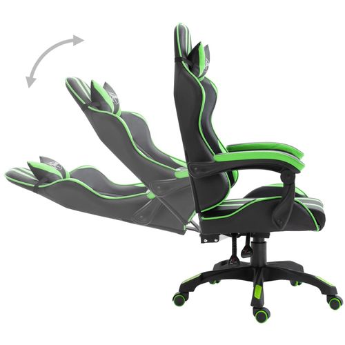 Igraća stolica od umjetne kože zelena slika 11
