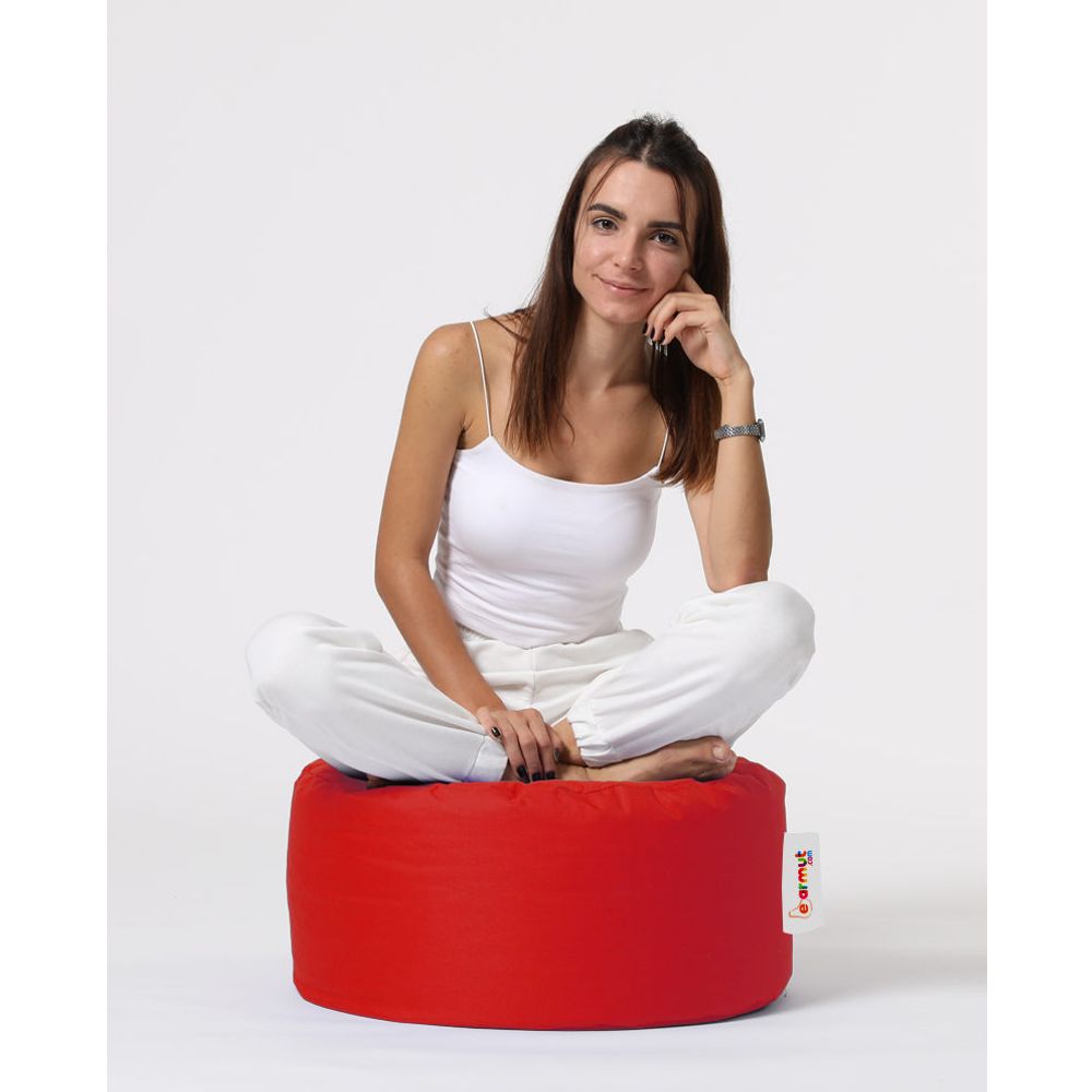 Okružni Pouf - Crveni Vrt Pouffe slika 6