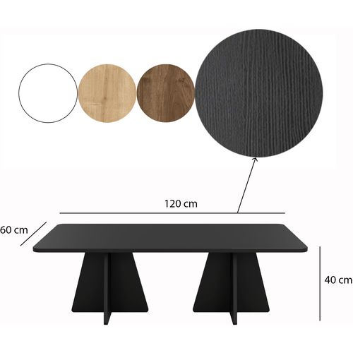 Mushroom - Black Black Coffee Table Set slika 7