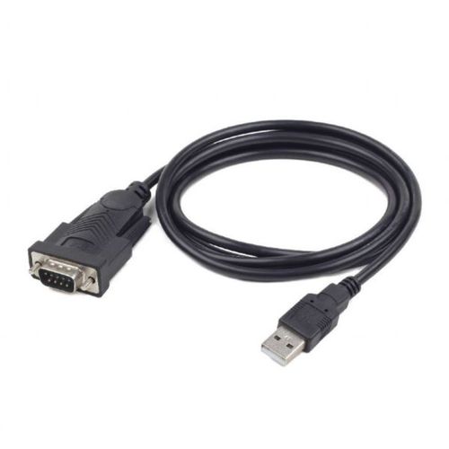 Gembird USB to DB9M serial port converter cable, black, 1.5 m slika 1