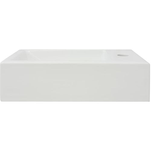 Umivaonik s Otvorom za Slavinu Keramički Bijeli 46x25,5x12 cm slika 31