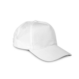SUPER PROMO, kačket, 100% poliester, 5 panela, bijeli
