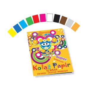 Pulse Kolaž papir B5 12 boja