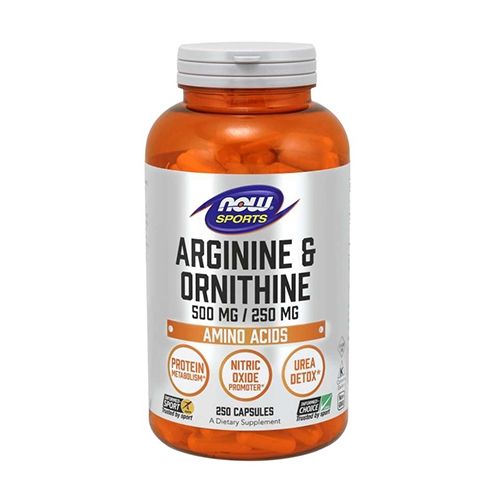 Now Foods Arginine/Ornithine (250) Standard slika 1