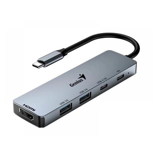 Genius UH-500 5-in-1 USB Hub srebrni slika 4