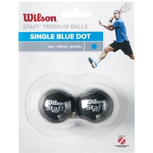 Wilson staff squash blue dot 2 pack ball wrt617500 slika 1