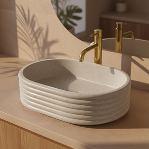 Rea Nicoletta Beige nadgradni umivaonik