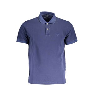 GANT SHORT SLEEVE POLO SHIRT MAN BLUE