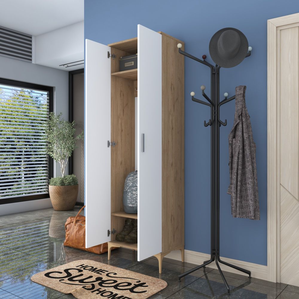 Bijeli Hodnik Ormar EA111 - 2703 Walnut slika 4