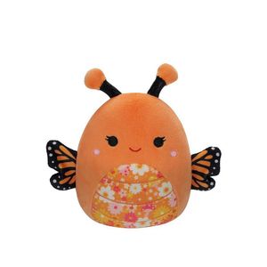 Squishmallows 40cm - mony - narančasti monarh leptir s cvjetnim trbuščićem