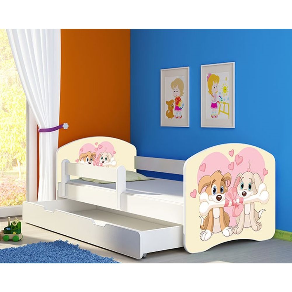 ACMA Dječiji krevet Acma II sa ladicom White - 160x80cm - Dezen 12 slika 1